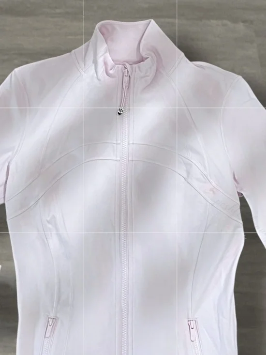 Lululemon Define Jacket Pink Organza Full Zip Yoga Athletic NWT - Picture 3 of 5